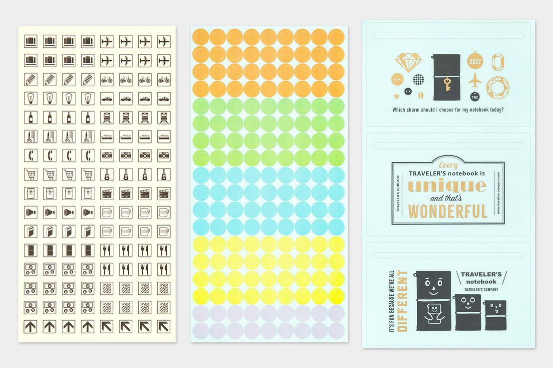 2027 Diary Sticker Set, Traveler's Company