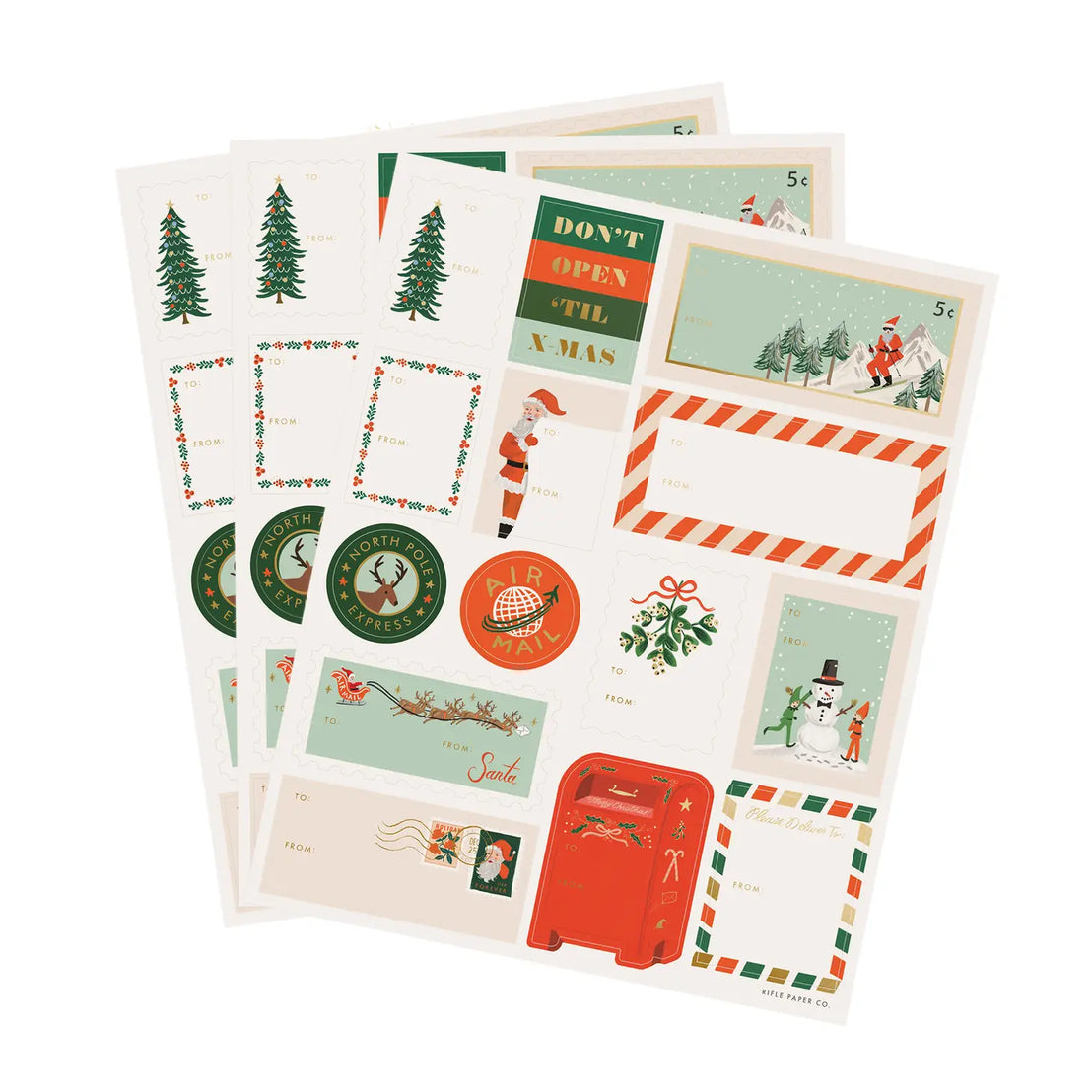 Santa's Workshop Sticker Labels