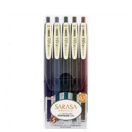 Zebra Sarasa Clip Vintage Color Set #1