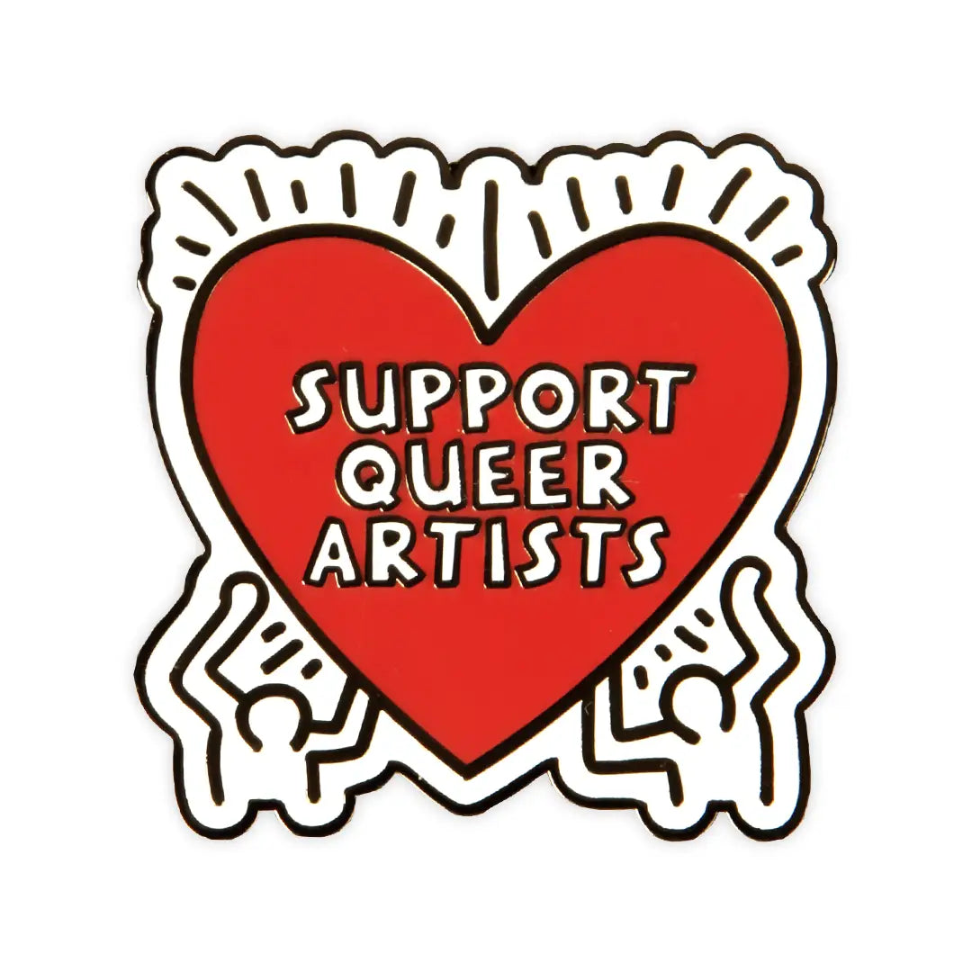 Support Queer Art Enamel Pin