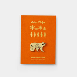 TRAVELER’S FACTORY Brass Bear Badge