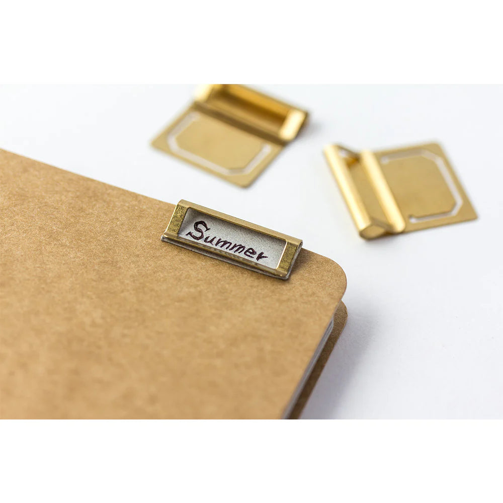 Brass Index Clips, Traveler's Company