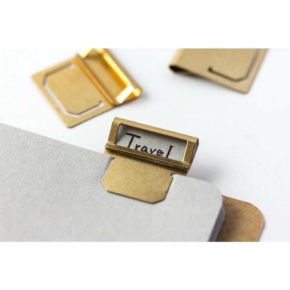 Brass Index Clips, Traveler's Company