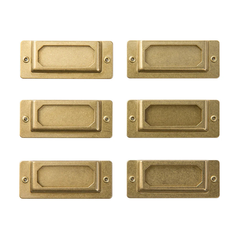 TRC Brass Label Plate, Traveler's Company
