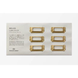 TRC Brass Label Plate, Traveler's Company