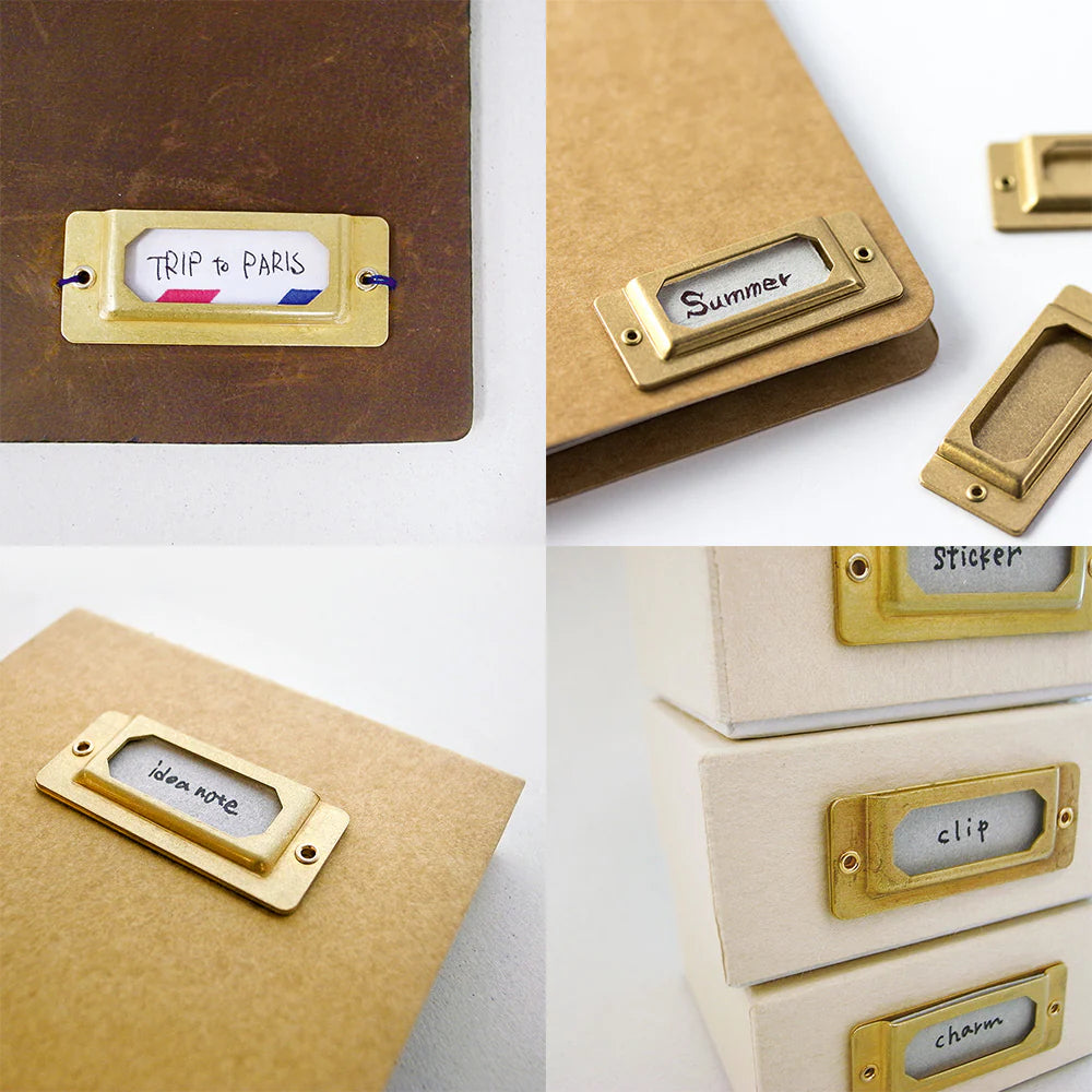 TRC Brass Label Plate, Traveler's Company