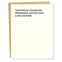 Thankless, Sapling Press