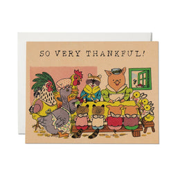 Thanksgiving Spread, Red Cap Cards