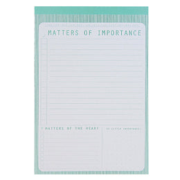 Matters of Importance Notepad