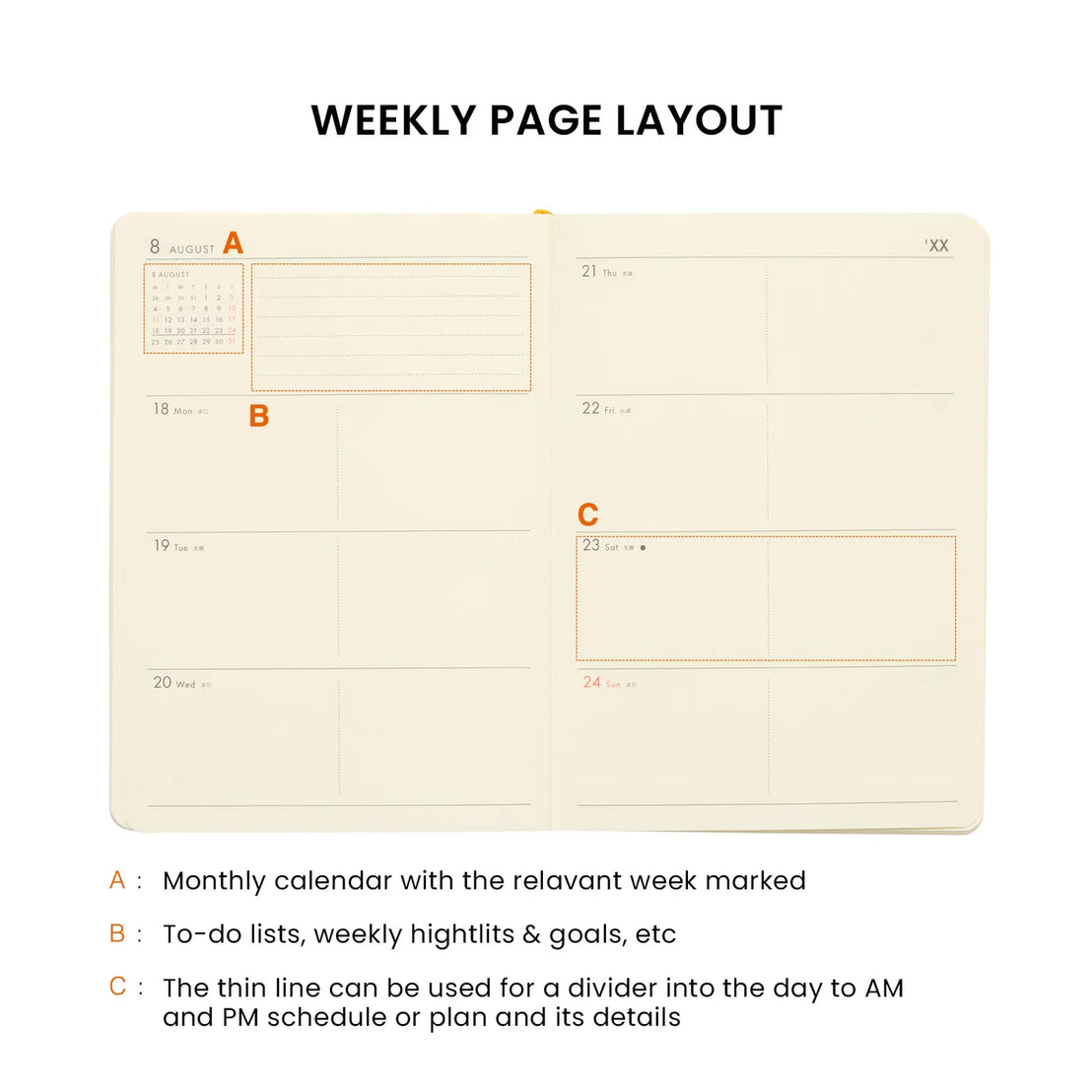 2027 Poche Weekly Planner | Mint