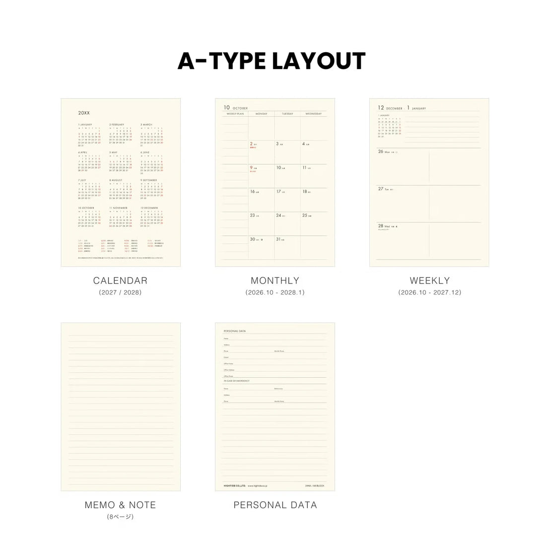 2027 Poche Weekly Planner | Lavender