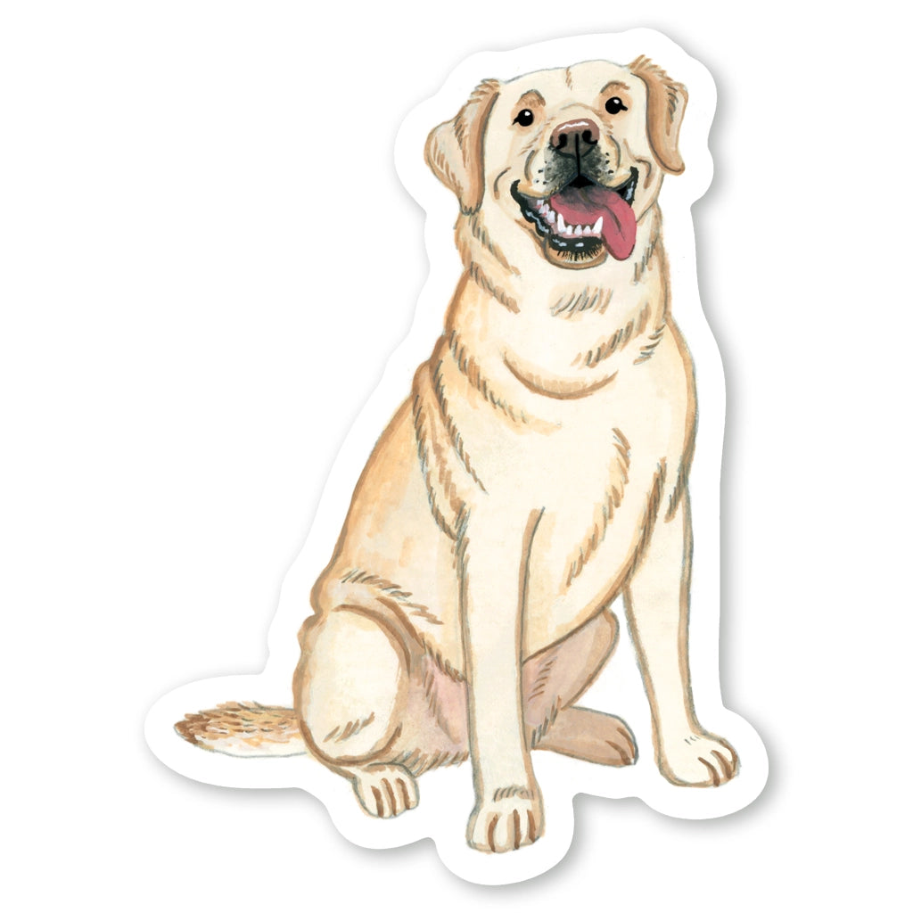 Yellow Lab Sticker