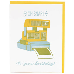Instant Camera Birthday, Smudge Ink
