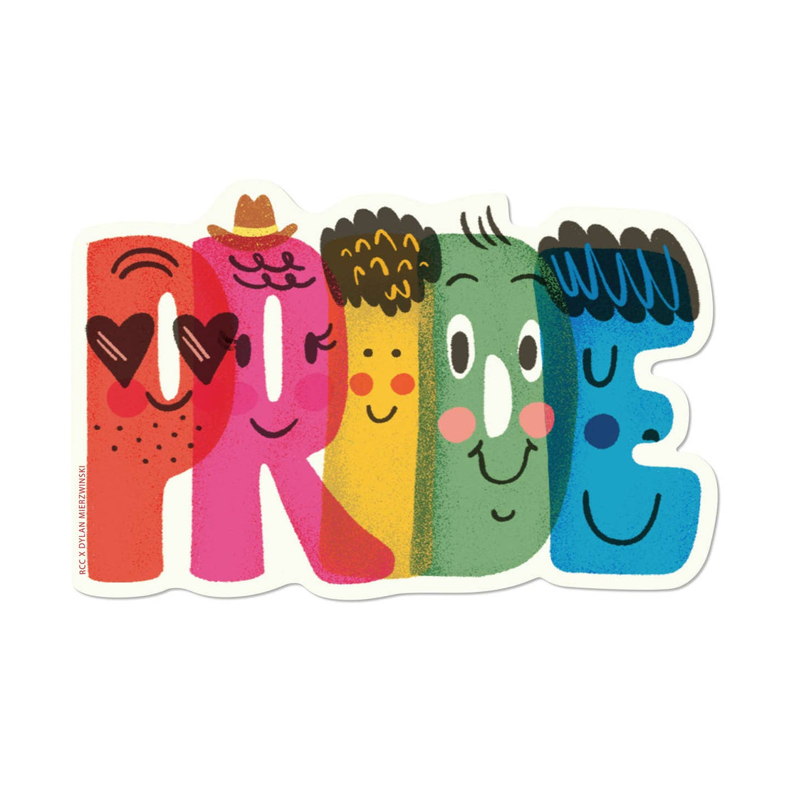 Pride Letters Sticker