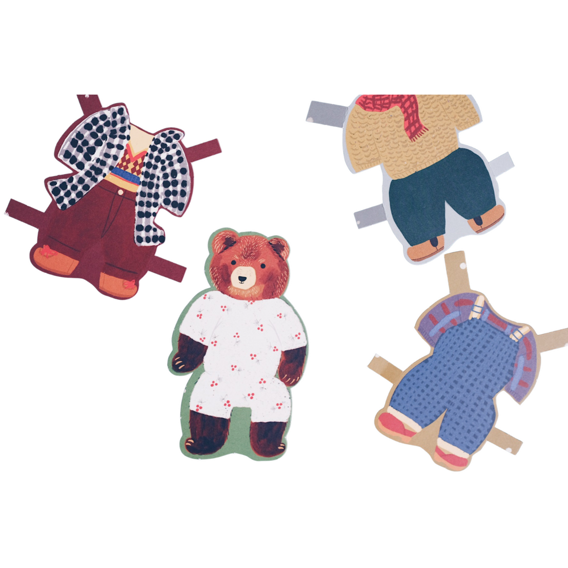 Bear Paper Doll Holiday, Small Adventure