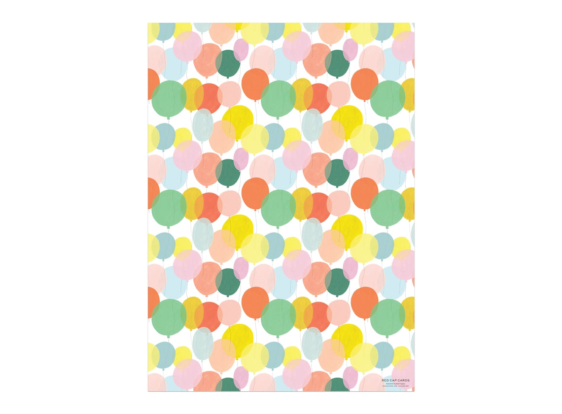 Birthday Balloons Gift Wrap