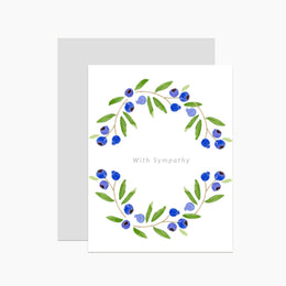 Sympathy Blueberry Wreath, Dear Hancock