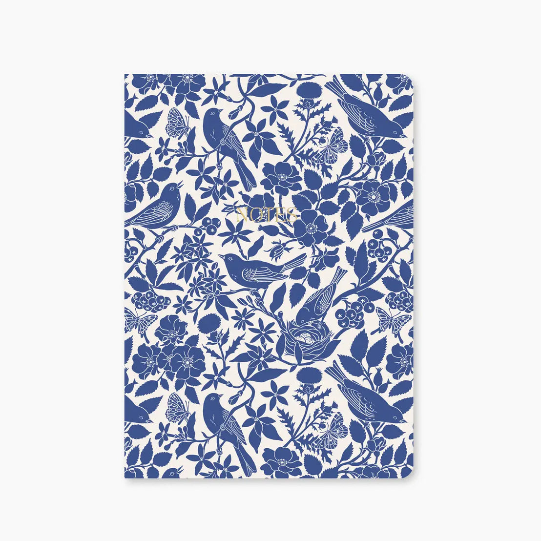 Blue Birds Grid Notebook, Botanica Paper Co.