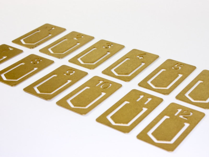 TRC Brass Number Clips, Traveler's Company