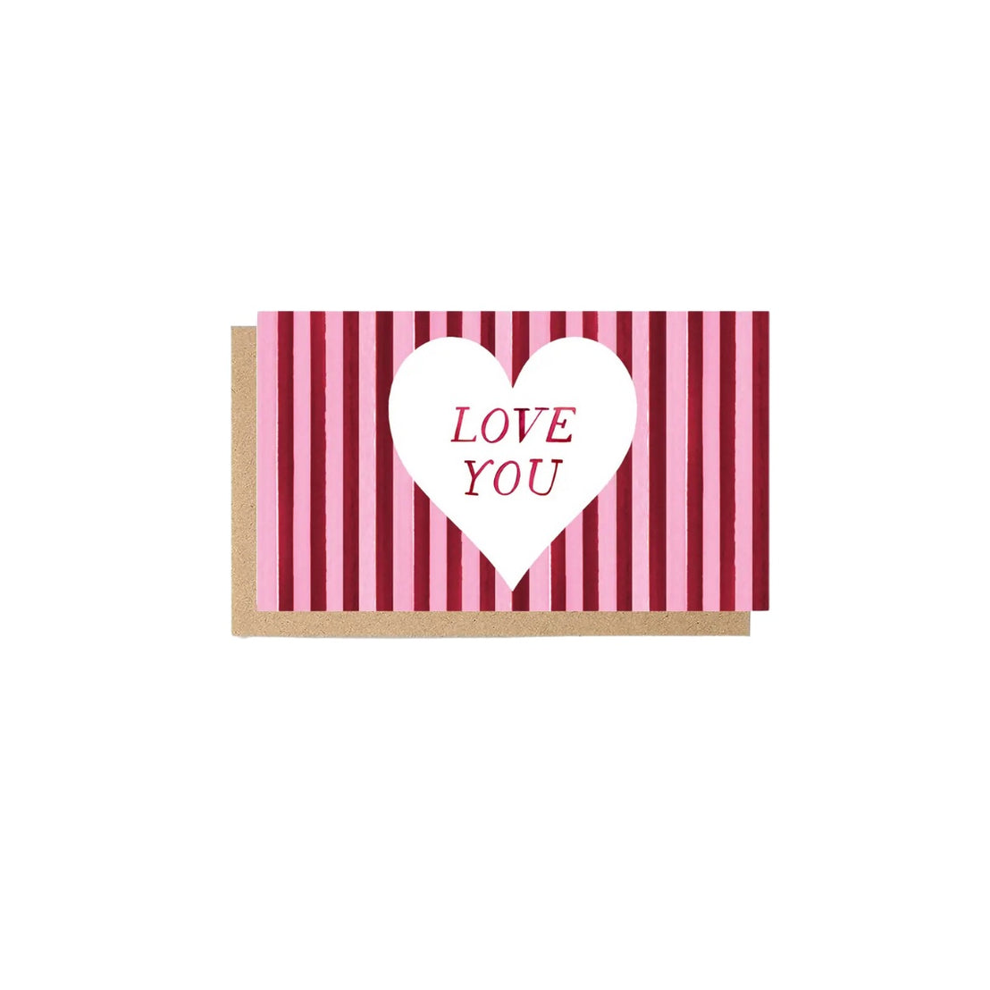 Burgundy Stripe Mini Enclosure Cards