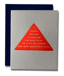 Pyramid Scheme, Ladyfingers Letterpress