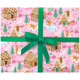 Gingerbread Village Holiday Gift Wrap