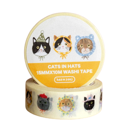 Cats in Hats Washi Tape