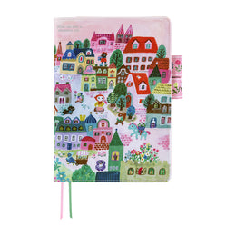 Hobonichi 2027 Cousin A5 Yumi Kitagishi: White Cat Village Cover