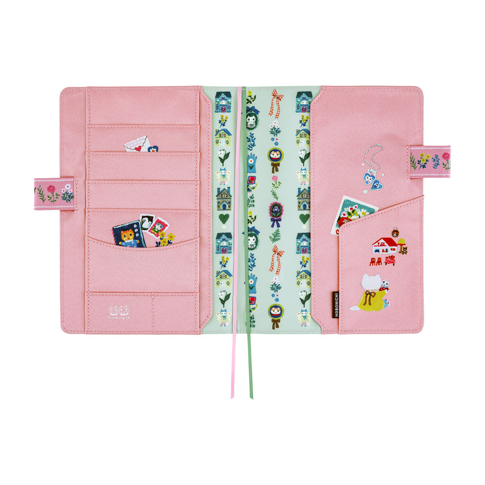 Hobonichi 2027 Cousin A5 Yumi Kitagishi: White Cat Village Cover