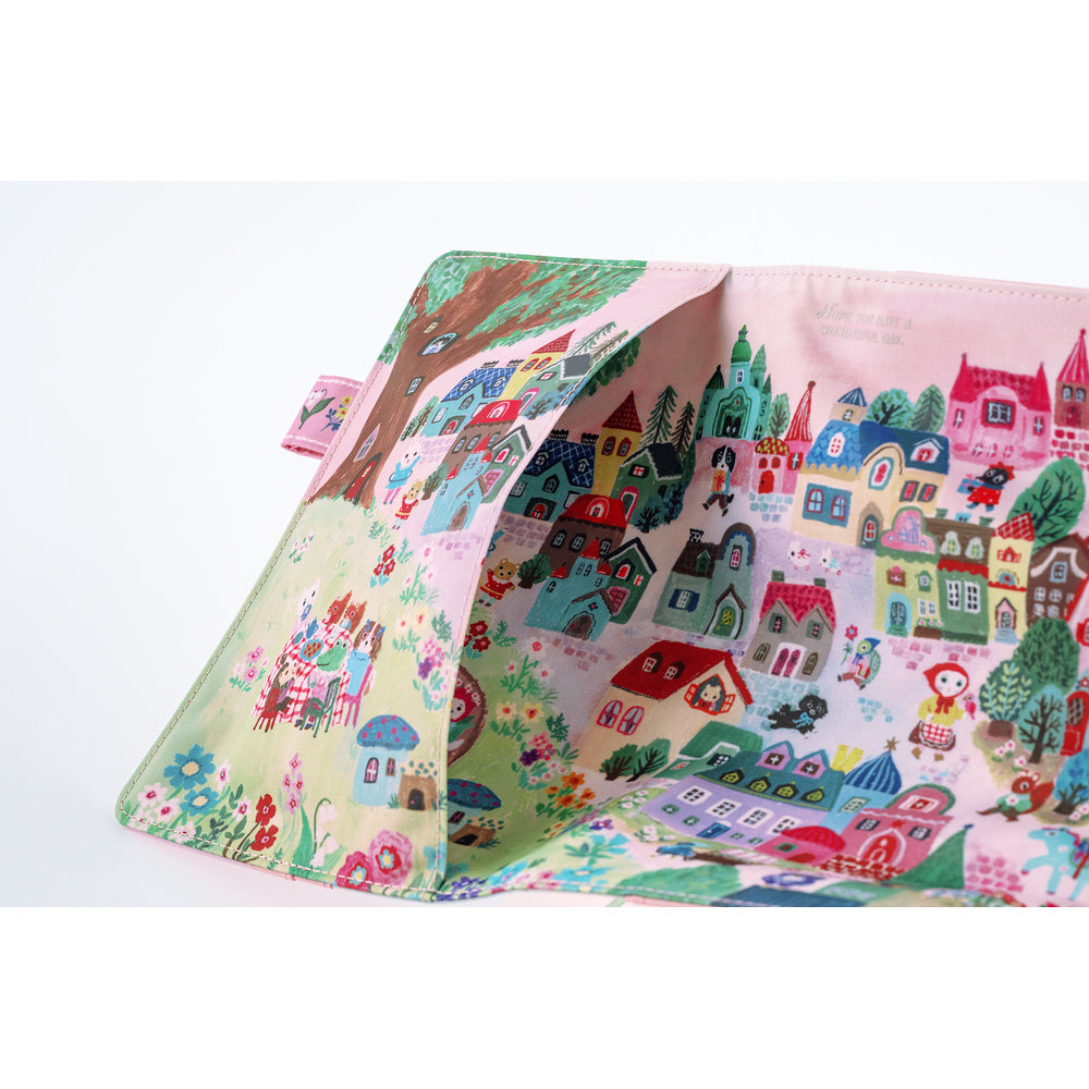 Hobonichi 2027 Cousin A5 Yumi Kitagishi: White Cat Village Cover