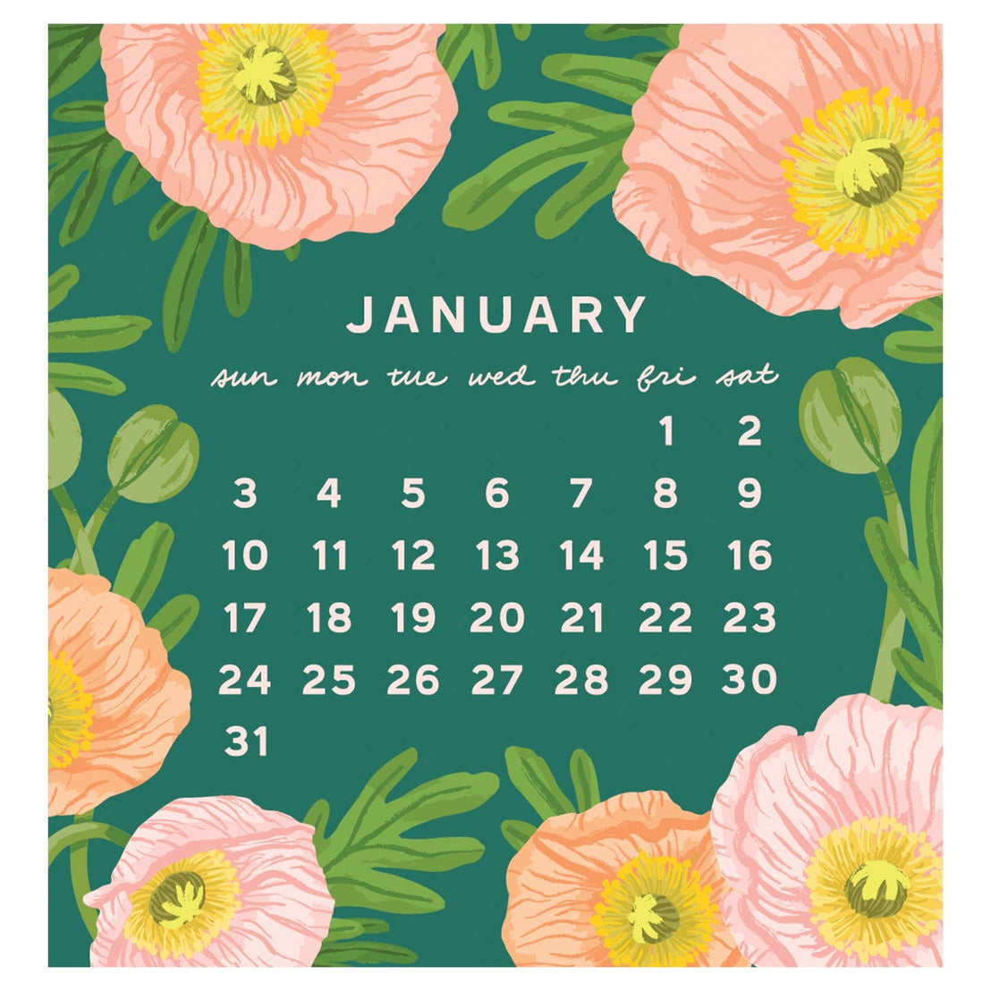 2027 Flower Power Mini Calender