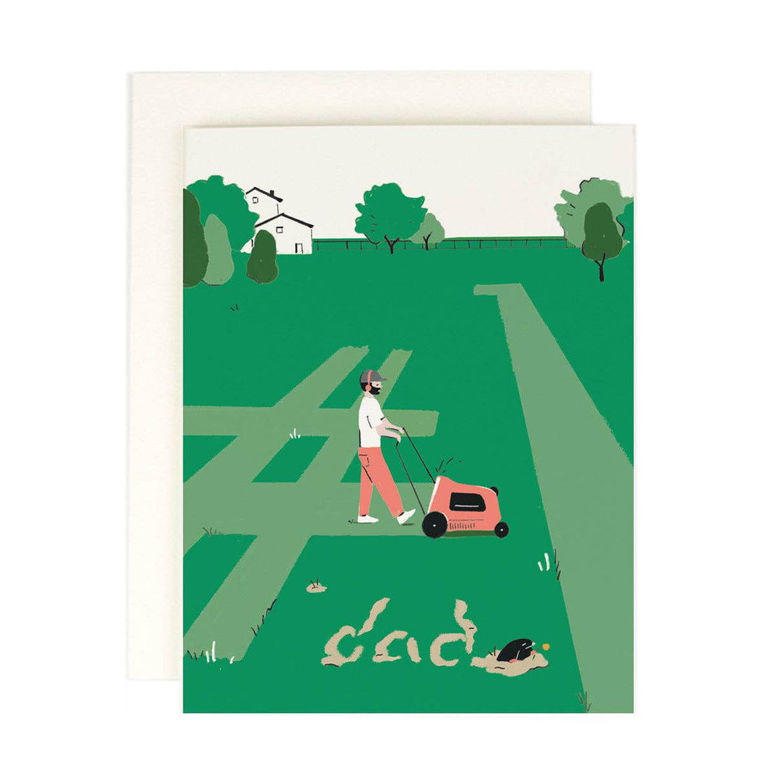 Dad Mowing #1, Amy Heitman