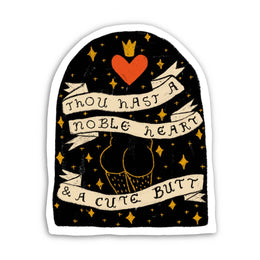 Noble Heart Cute Butt Sticker