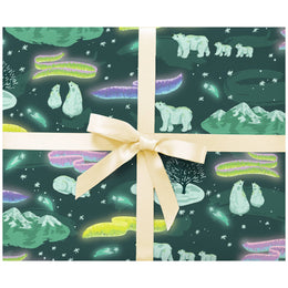 Aurora Borealis Holiday Gift Wrap