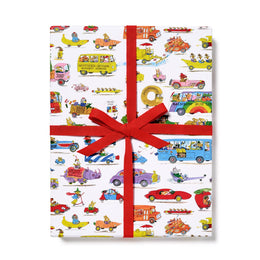 Busytown Cars Gift Wrap