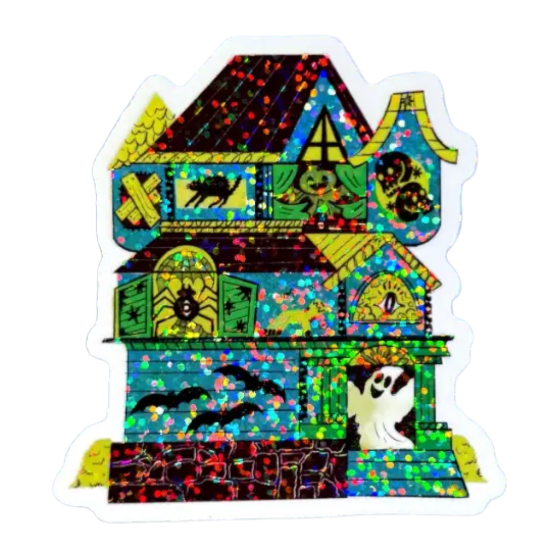 Ghoul House Blue Sticker