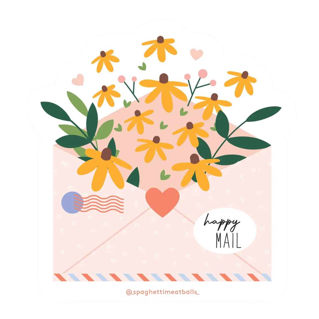 Happy Mail Envelope Sticker