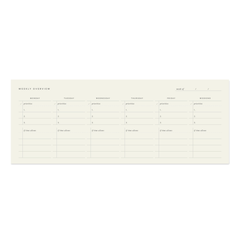 Weekly Keyboard Planner Pad