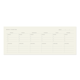 Weekly Keyboard Planner Pad