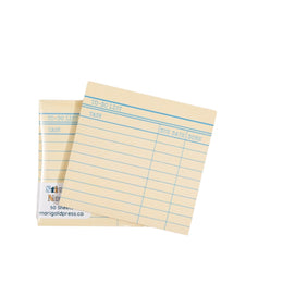 Library Card Sticky Notes
