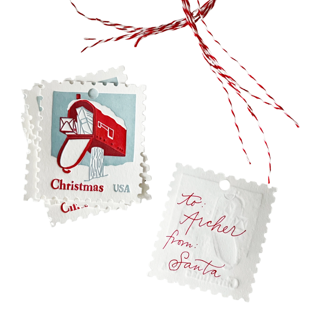Christmas Mailbox Gift Tags