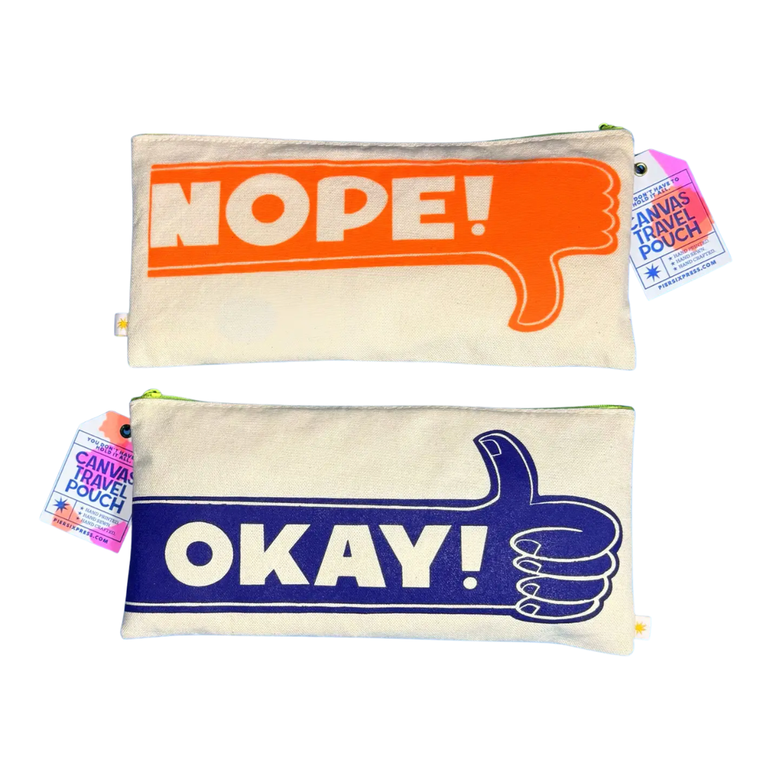 Okay Nope Canvas Pouch