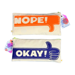 Okay Nope Canvas Pouch