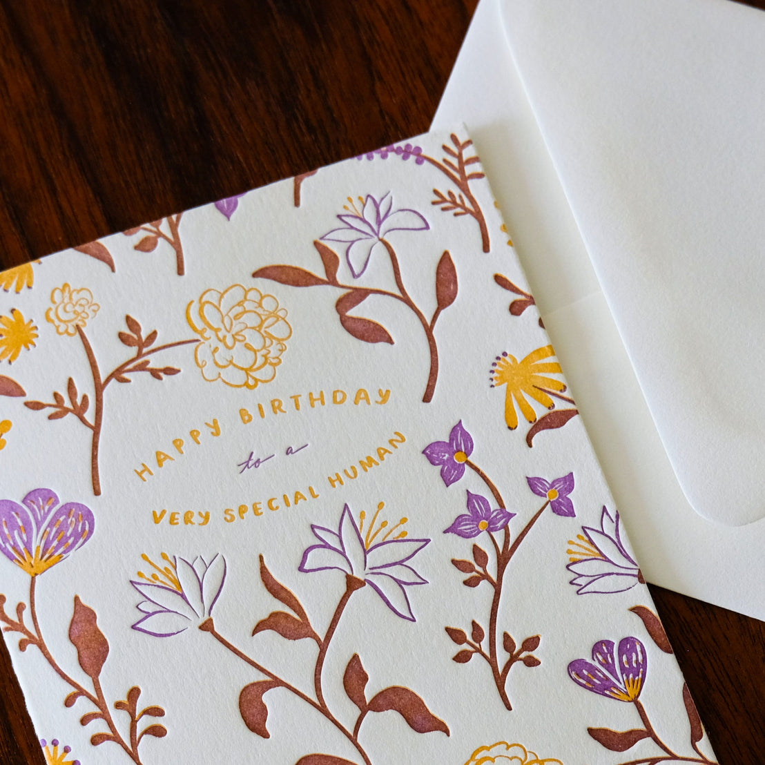 Special Human Birthday, Homework Letterpress
