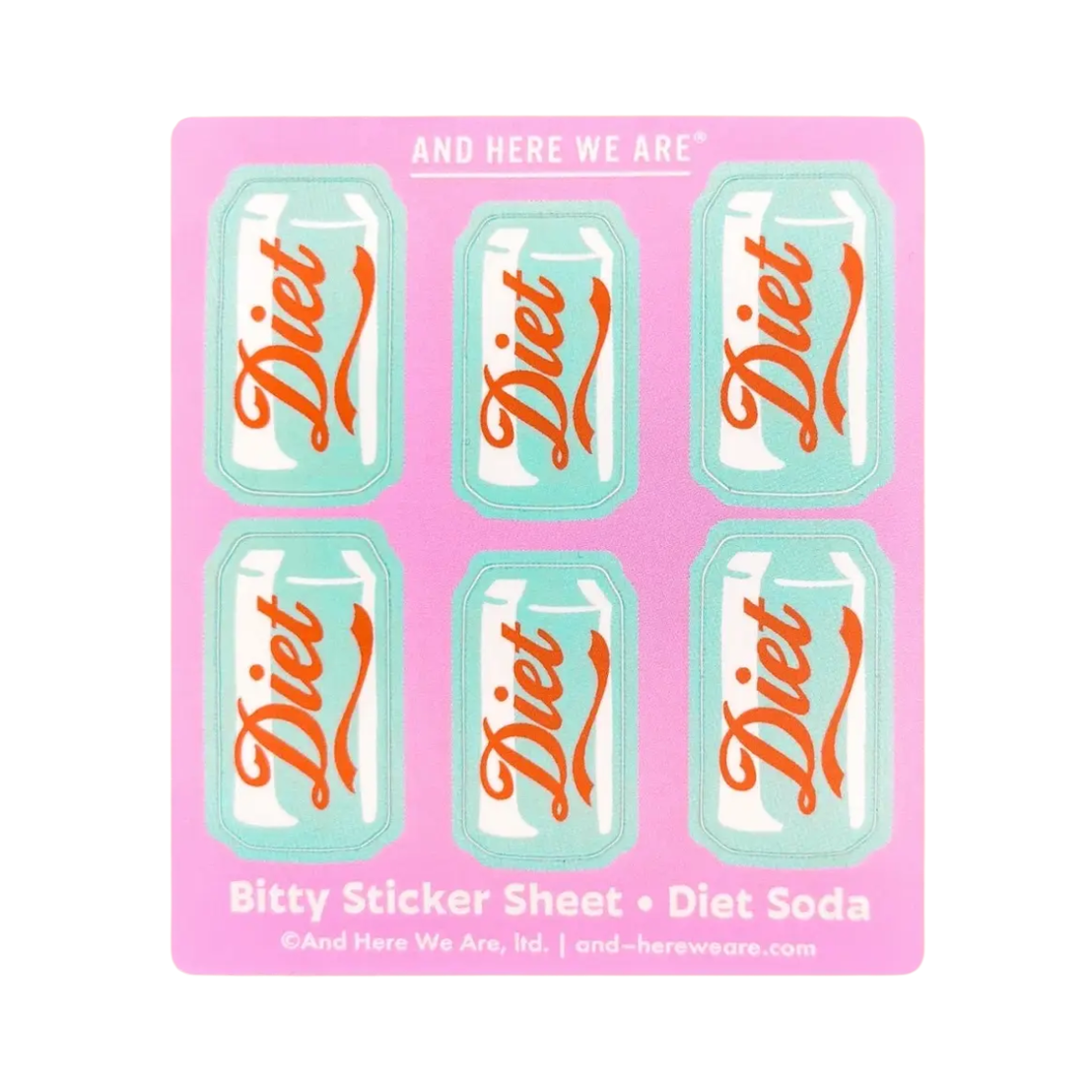 Diet Soda Bitty Sticker Sheet