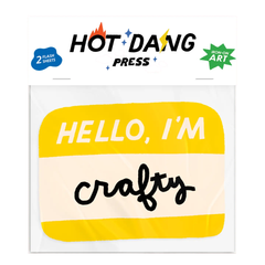 Hello Crafty Nametag