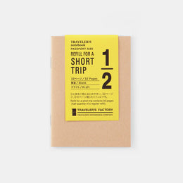 TRAVELER’S FACTORY Refill Short Trip Kraft (Passport Size), Traveler's Company