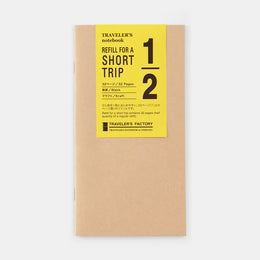 TRAVELER’S FACTORY Refill Short Trip Kraft (Regular Size), Traveler's Company