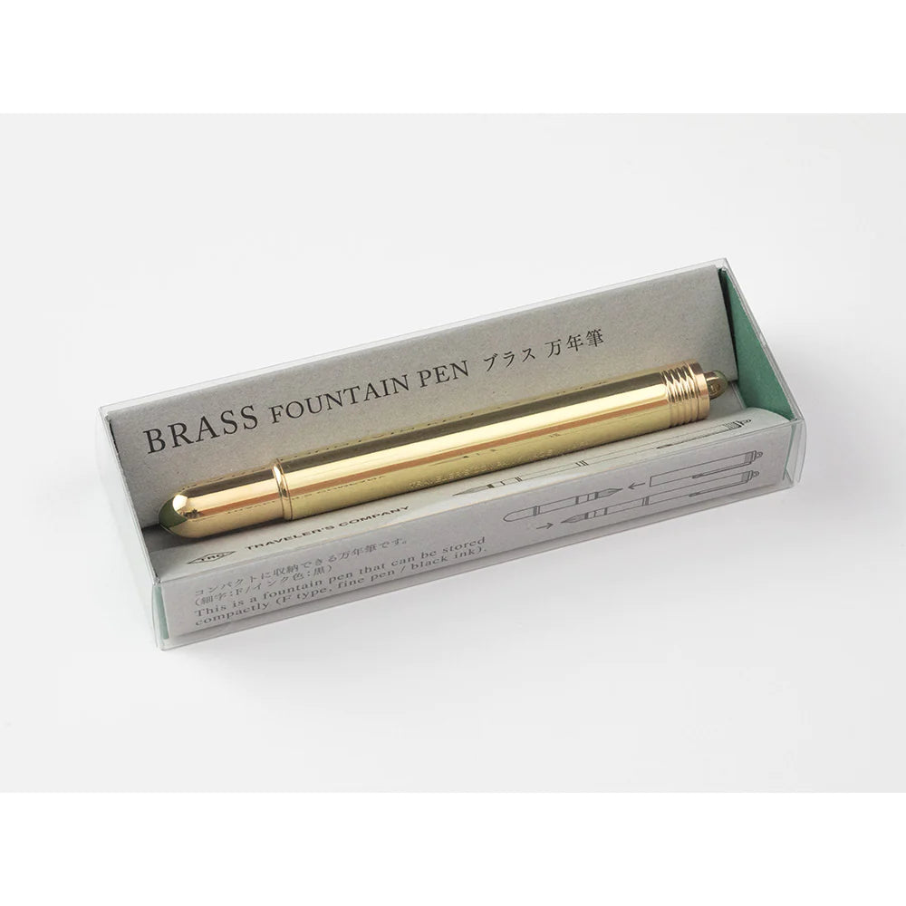 TRC Brass Fountain Pen, Traveler's Company