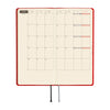Hobonichi 2027 Techo Weeks Mega Colors: Poppy Red
